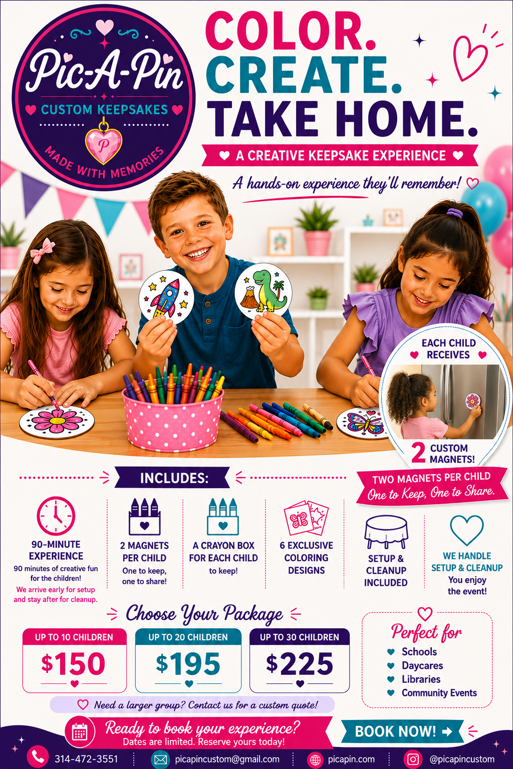 Pic-A-Pin Coloring Experience